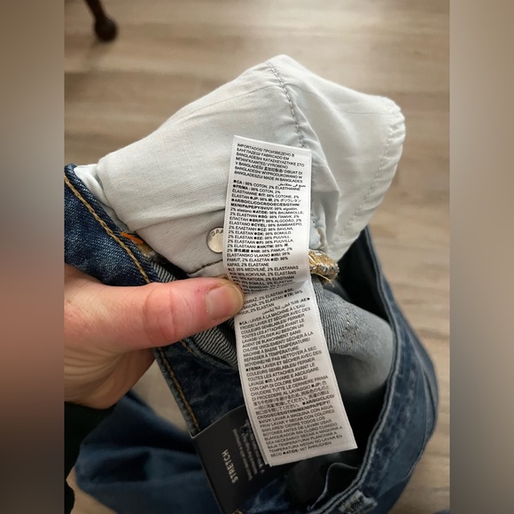 NWT GAP Women’s High Rise '90s Slim Straight Jeans Dark Indigo - Size 14 - Picture 5 of 7